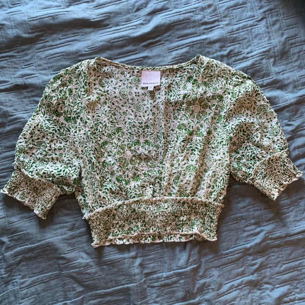 Smocked 2 piece boho matching skirt set - Picture 15 of 16